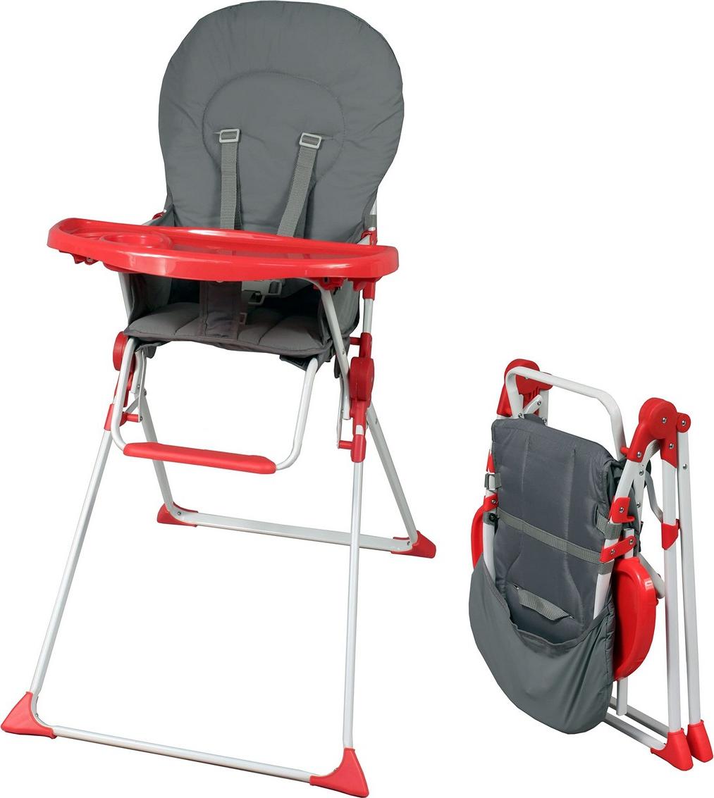 Hochstuhl Bambisol Rot Grau PVC 6 - 36 Monate S7102938