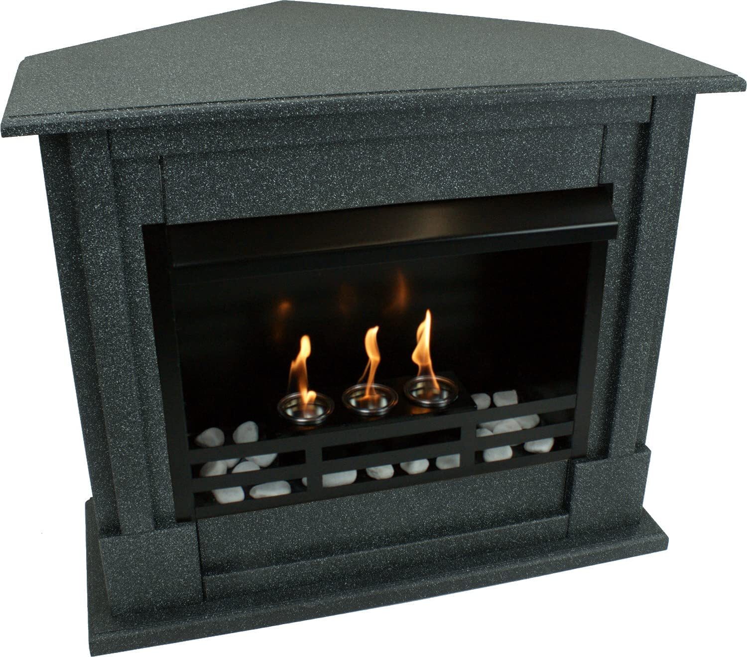 Krb na gél Krb na etanol Rohový krb Rafael Premium - Granit tmavý