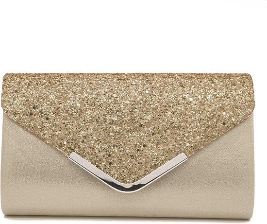 OEM Glitzernde Satin-Tasche für Damen in Gold 2026