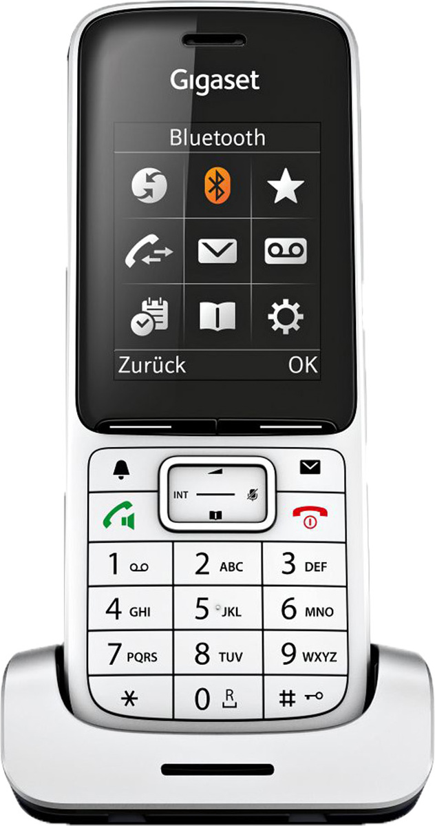 Gigaset SL450HX Strahlungsarmes Mobilteil, Farbdisplay, Rufnummernanzeige, Freisprechfunktion, Babyfon-Funktion, Bluetooth, USB-Anschluss, DECT