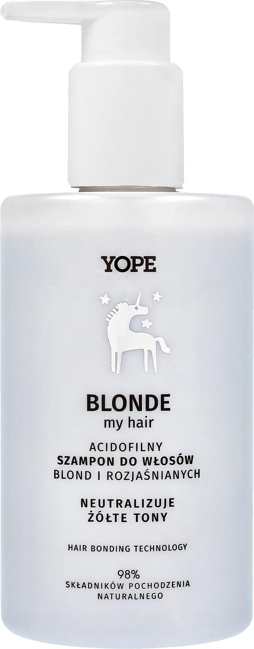 YOPE Blonde My Hair Acidophiles Shampoo für blondes und blondiertes Haar - neutralisiert Gelbstiche, 300 ml