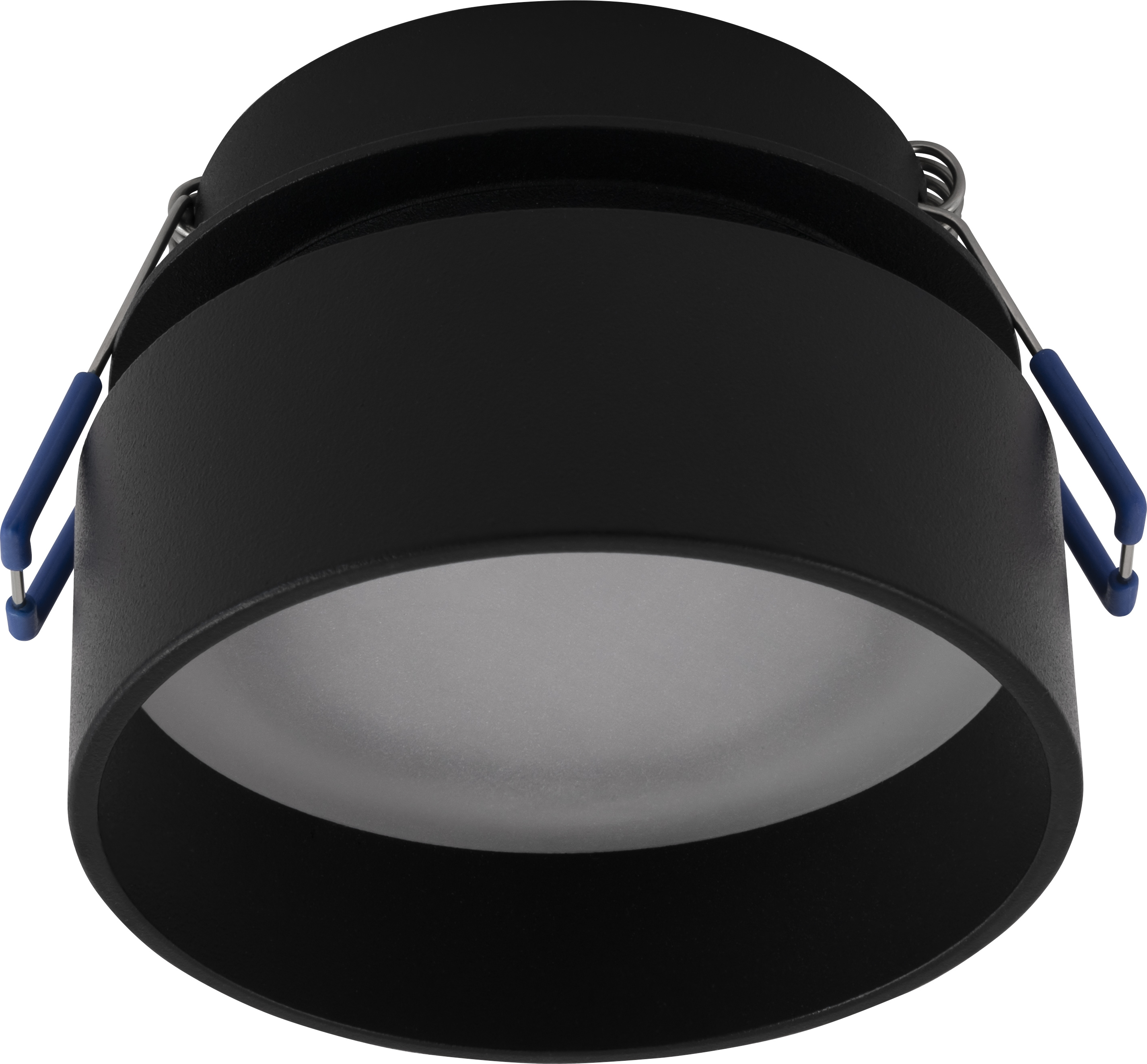 ETT Einbaurahmen McShine "DL-21" rund, mit milchigem Frontglas, schwarz 1452992