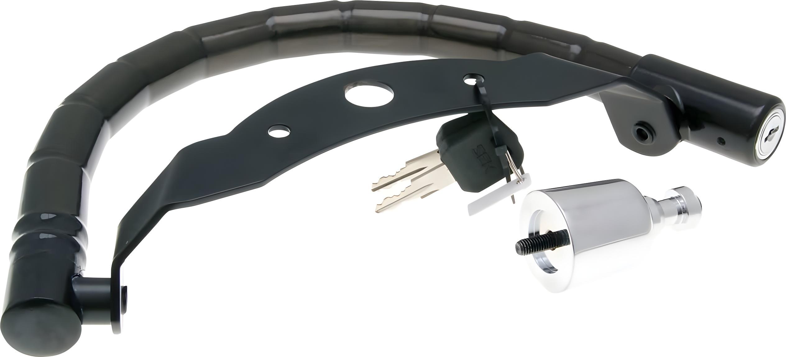 Diebstahlsicherung Roller + Helm Urban Security Practic für Kymco People S 50 2005-, People S 125 2006-, People S 200i -2006 764MP