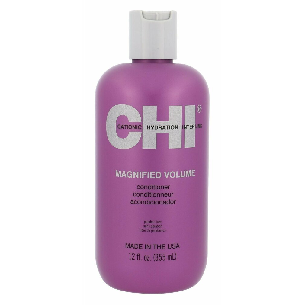 CHI Magnified Volume, Frauen, Entwirren, Verstärkung, Lautstärke, 355 ml, Flasche, Water, Cetearyl Alcohol, Dicetyldimonium Chloride, Cetyl Alcohol, Behentrimonium Chlorde,..., Gluten, Paraben, Sulfat 143692