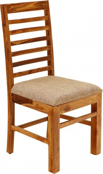 Stuhl Rami mit gepolsterter Sitzfläche aus indischem Sheesham-Massivholz RAMI-CHT