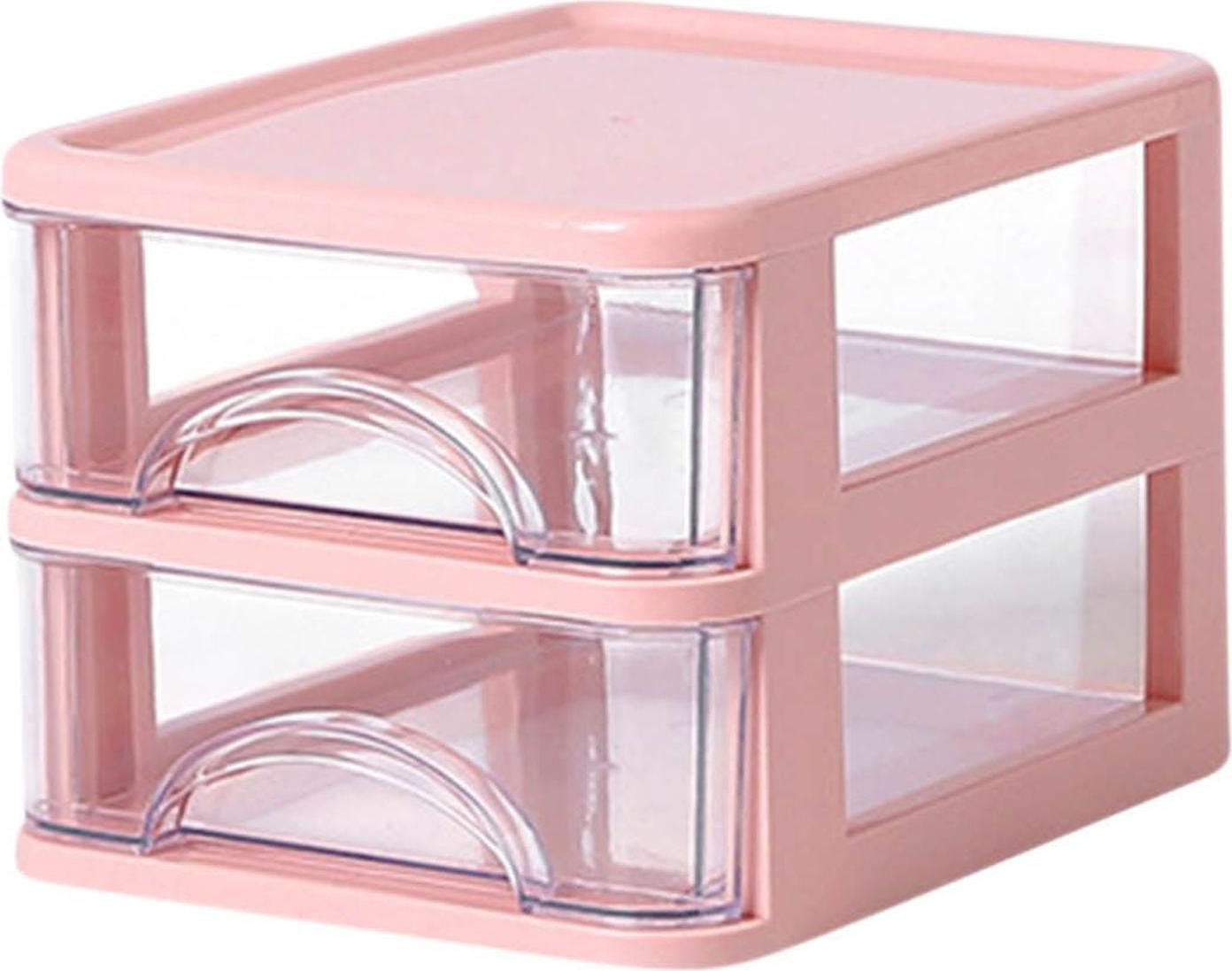 Einemgeld Niedliche Schubladenaufbewahrung aus Kunststoff, Mini-Schubladenorganizer, Kosmetik- und Schreinorganizer, süße Kawaii-Schubladen aus Kunststoff für Badezimmer, Studentenwohnheim, Schreibtisch, Büro K-PCXJ-20251128-113