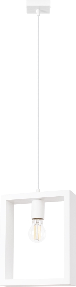 Pendelleuchte ARIES Weiß 1xE27 15W Stahl/Holz 133x8x24cm Sollux Lighting