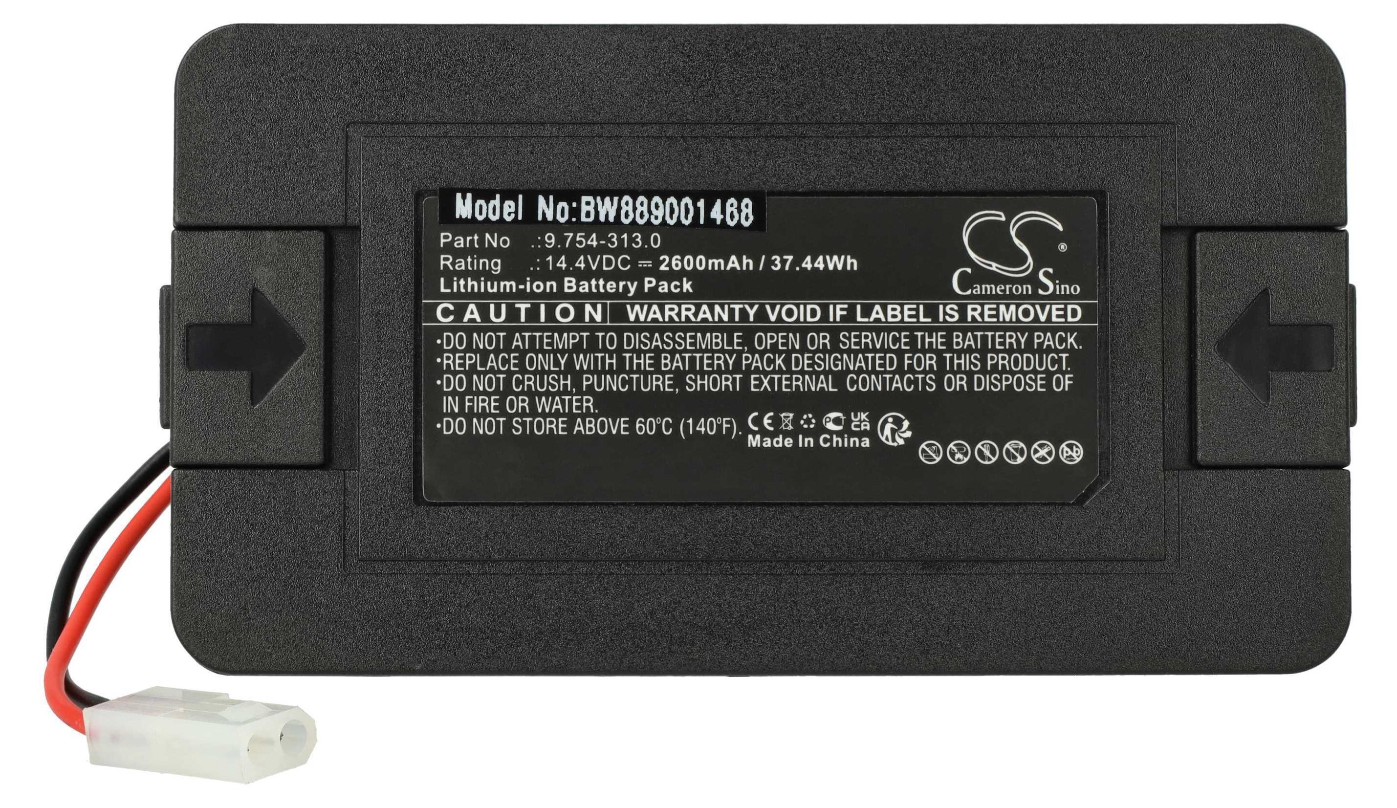 vhbw Vervangende batterij compatibel met iRobot Roomba 5150, 7150, E5, e5150, e515020, e5152 Stofzuiger Home Cleaner (3400mAh, 14.4V, Li-Ion