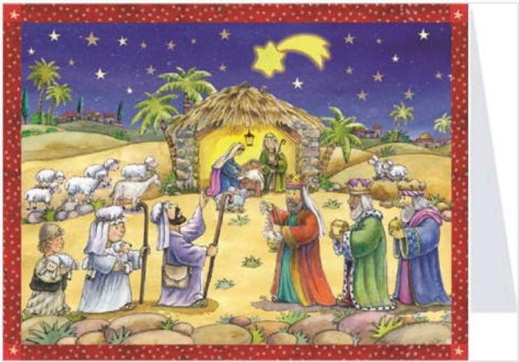 Mini adventný kalendár Narodenie Ježiša Adventné pohľadnice