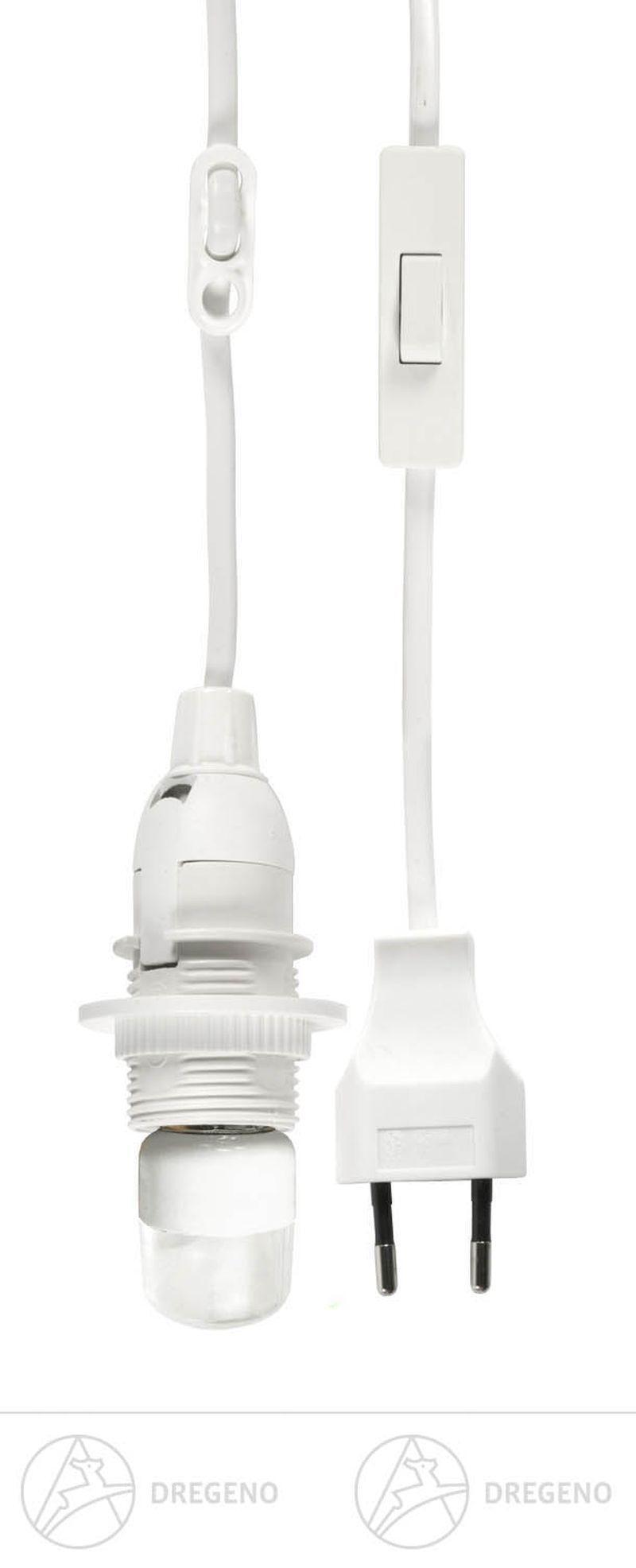 Dregeno Ersatzteile & Bastelbedarf Laternenkabel mit LED Lampe 0,6W 3 Meter Breite ca 300 cm NEU H12/03/1