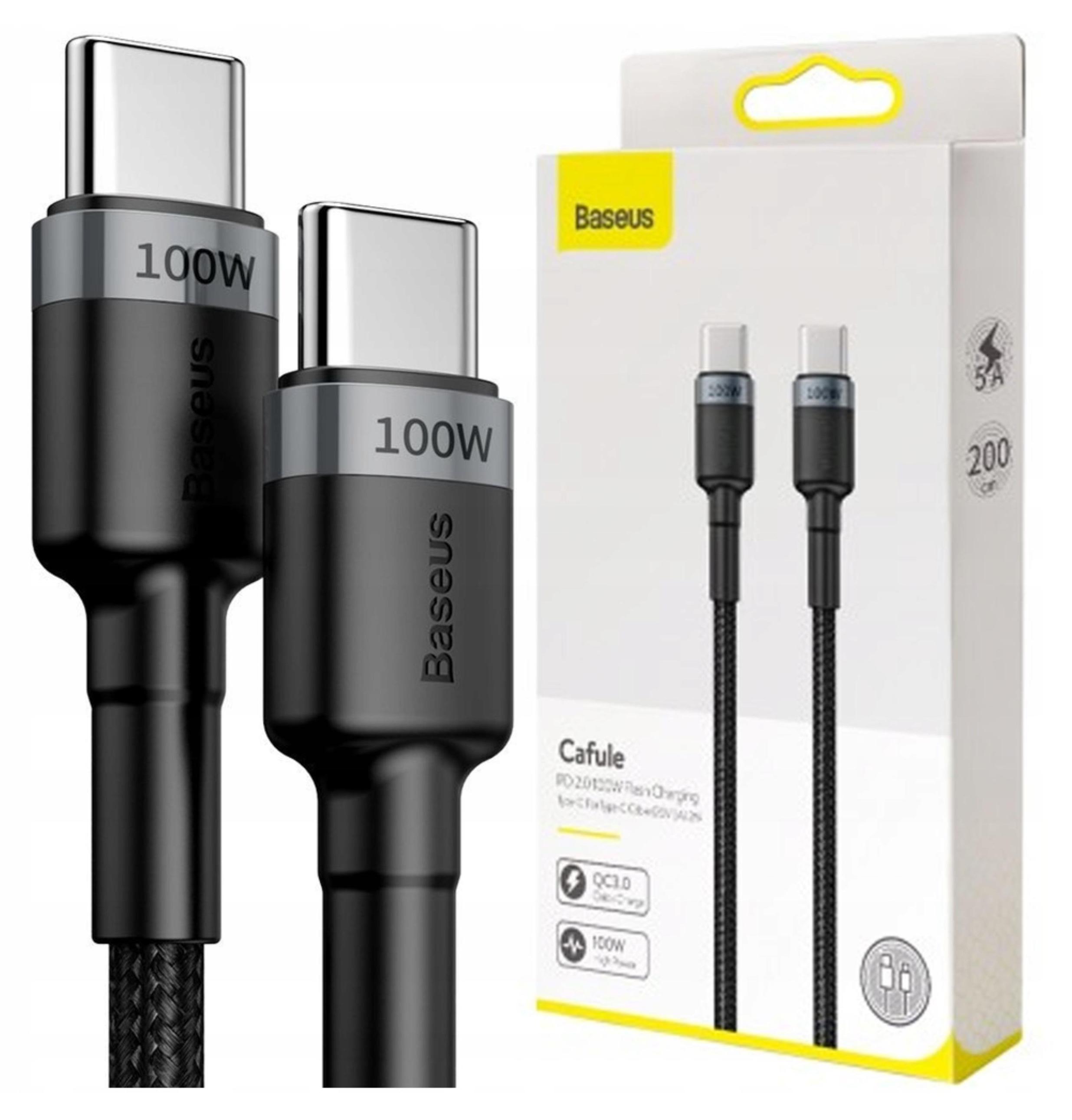 Baseus Cavo USB To Type-C 66W 2m | Ricarica Veloce E Sincronizzazione | Nero - 5