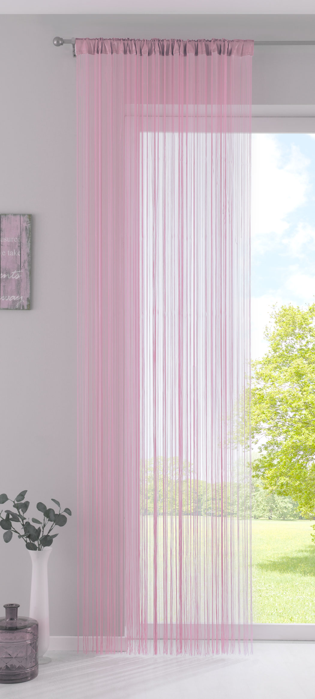 Fadengardine , HxB 250x140 Cm, Rosa Mit | Kaufland.de