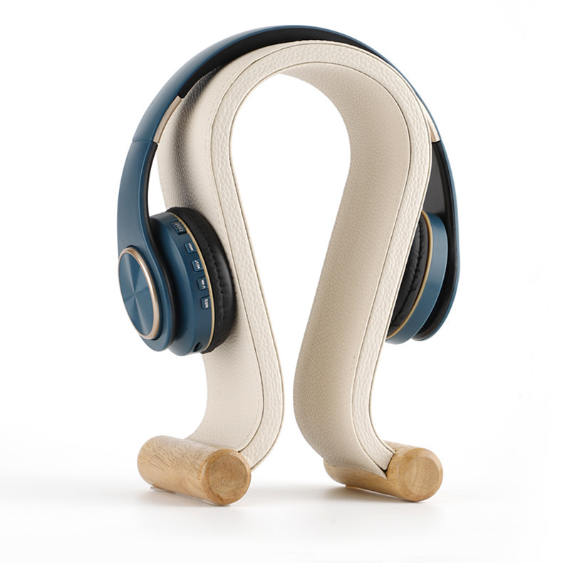 BesserShoppen Kopfhörerständer aus Leder, universeller Gaming-Kopfhörerständer, Kopfhörerständer (Beige)