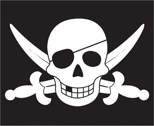 Gigi Toys Piratenflagge am Mast