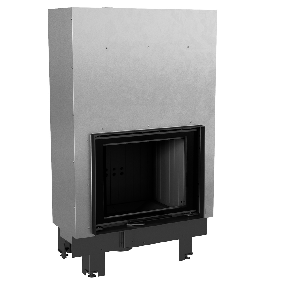 Oceľový krb MBZ 13 kW Ø 200 Lift-up čierny thermotec
