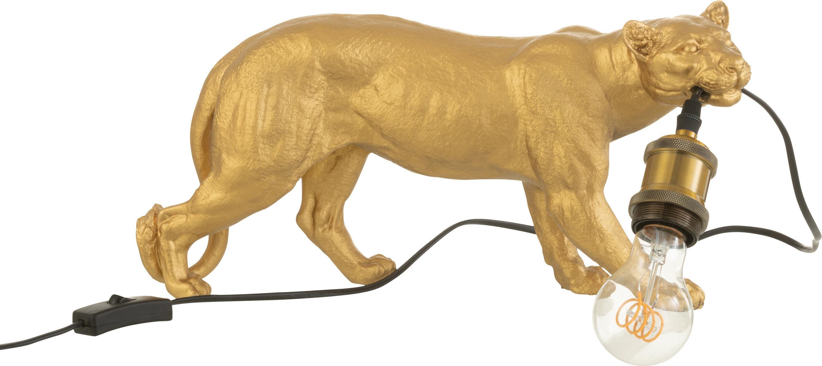 J-Line J-Line Tischlampe Poema - Harz - Gold - Klein