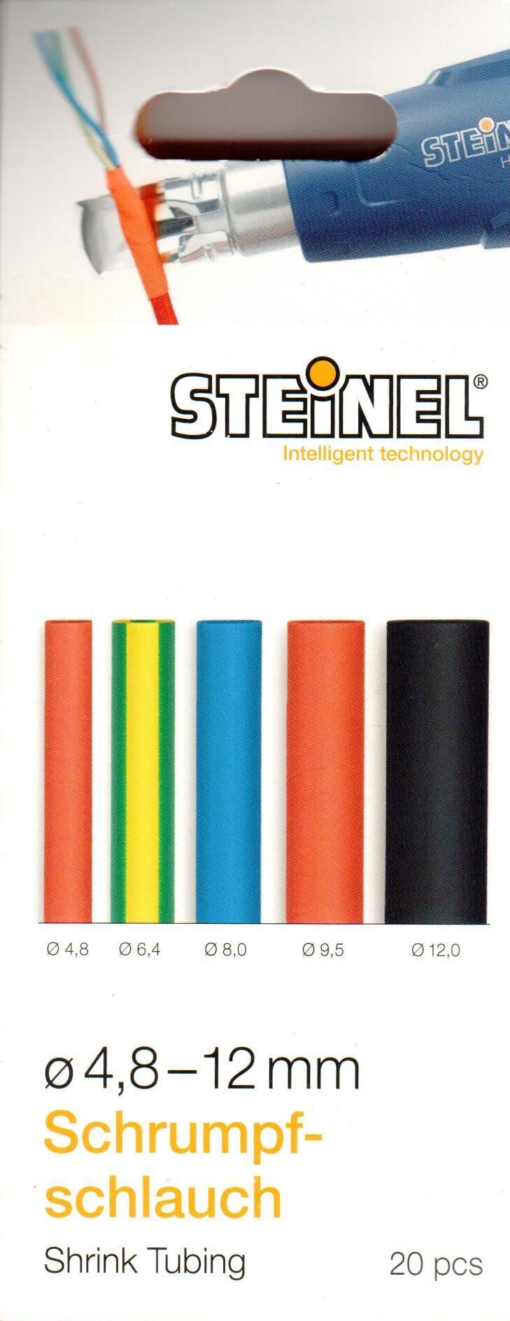 Steinel Schrumpfschlauch-Set 20x Schrumpfschläuche 4.8 – 12 mm 072766