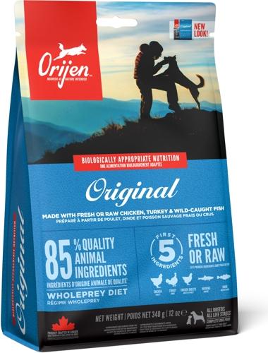 Orijen Original Hundetrockenfutter mit Huhn, Pute, Fisch und Eiern, 340 g 8,99