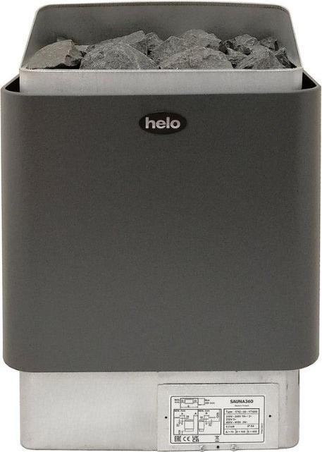 Helo CUP Saunaofen in Graphite, kompakter Klassiker für kleine & mittlere Saunen, kW:6 kW - Cup 60 D