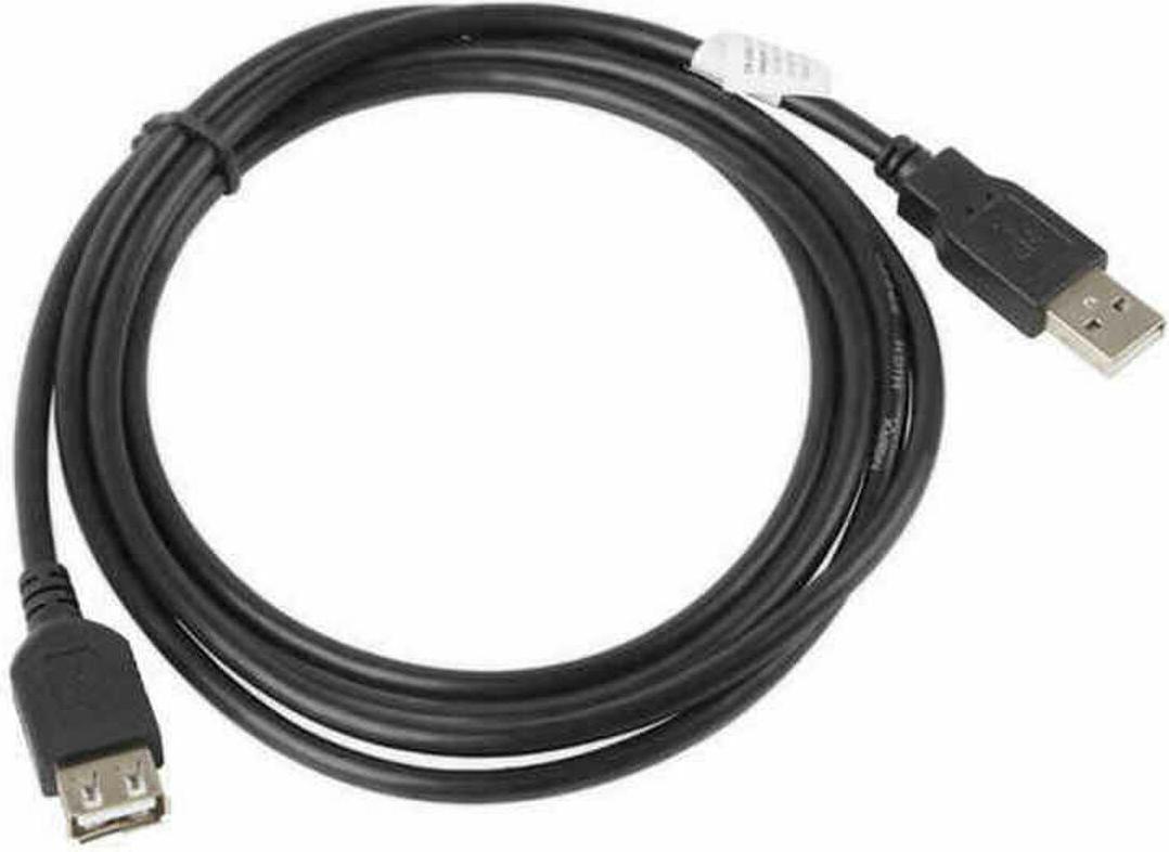 Lanberg Usb-A Verlngerungskabel M/W 2.0 1.8M Schwarz CA-USBE-10CC-0018-BK