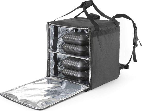OEM Thermische Lieferkorb - Pizza & Lebensmittel Lieferkorb, thermischer Lieferkorb, Lebensmittel-Tasche, Pizzatasche, für die Lieferung von Bestellungen per Fahrrad oder Motorrad, leicht, isoliert, 410x410x(h)490mm, schwarz [] 2026