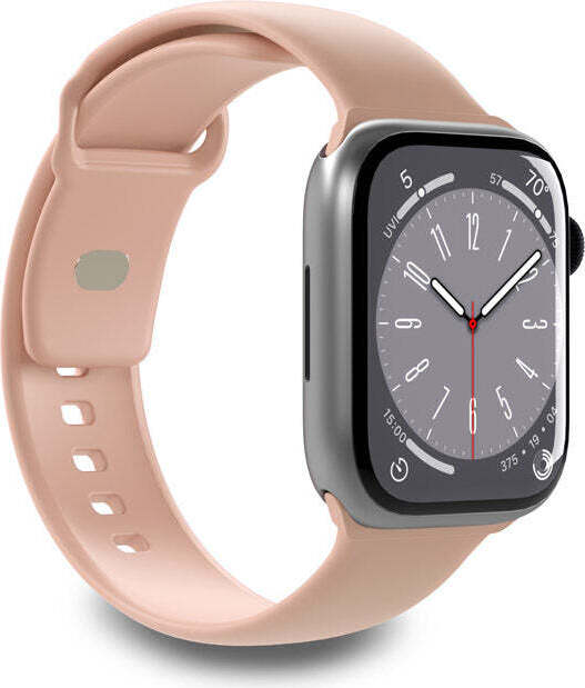 PURO ICON - Elastický remienok pre Apple Watch 38/40/41 mm (S/M a M/L) (Dusty Pink)