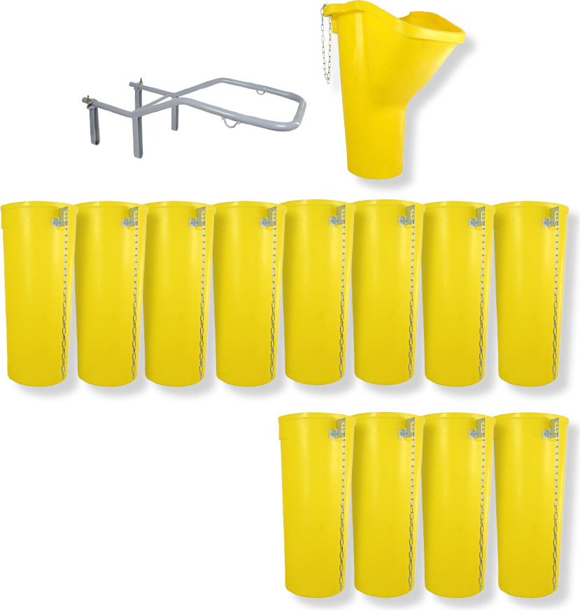 Profi Bauschuttrutsche Schuttrutsche Schuttrutschen Schuttrohr SET (14-tlg 13 m)