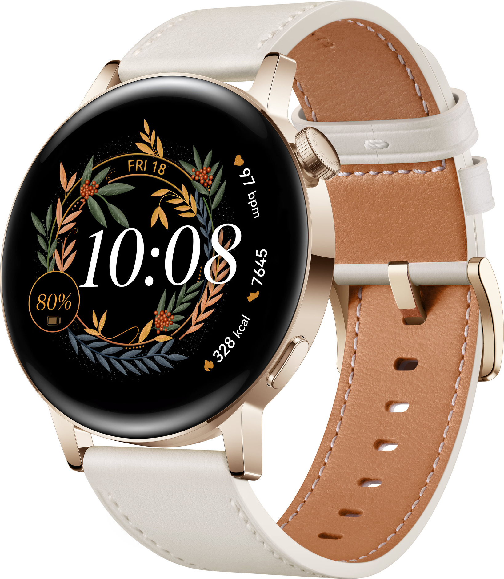 Huawei Watch GT3 42mm Milo B19V 4GB white GPS BT Smartwatch Športové hodinky 1,32" 5ATM