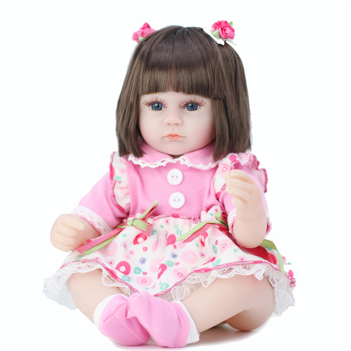 55cm Babypuppe Weich Wiedergeborene Silikon Neugeborene Puppen Mädchen Geschenk 