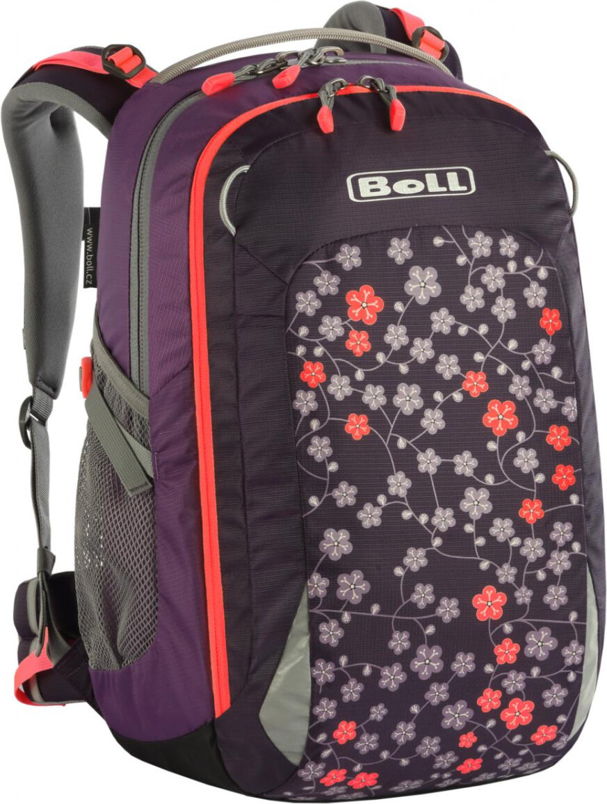 Boll Schulrucksack Smart 24l mitwachsend Wirbelsäulenschutz Blumenmuster 43x30x23cm