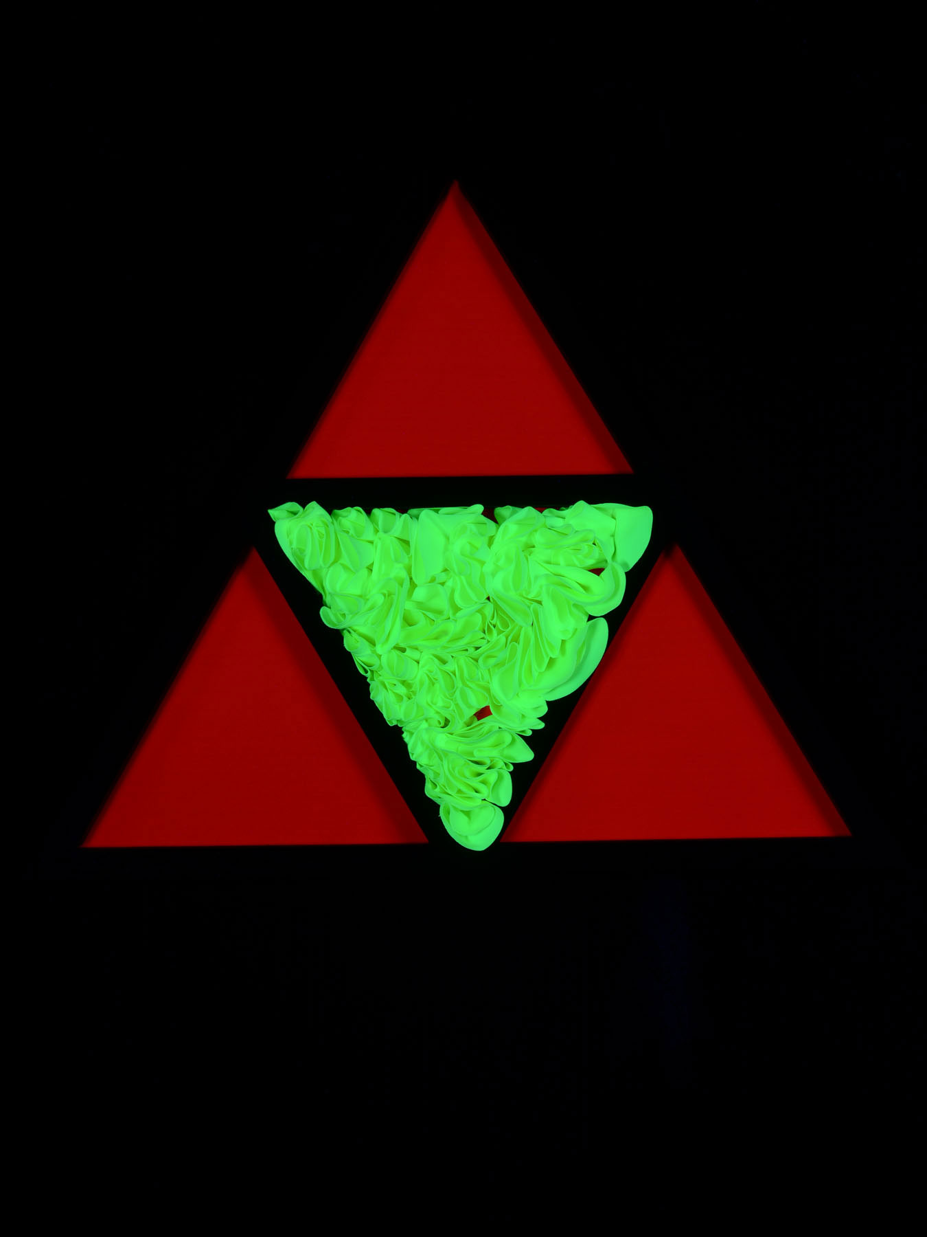 PSYWORK UV StringArt Dreieck-Mind Change "Psy Harlequin Triangle", 65cm keine Angaben
