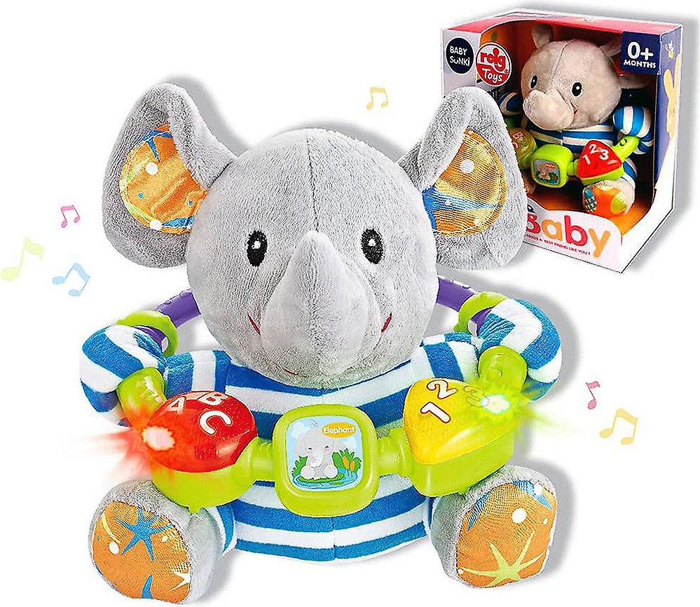 Reig Musicales Interaktives Babyspielzeug mit Aktivitäten und Lichtern 20 cm - Elefant 18111