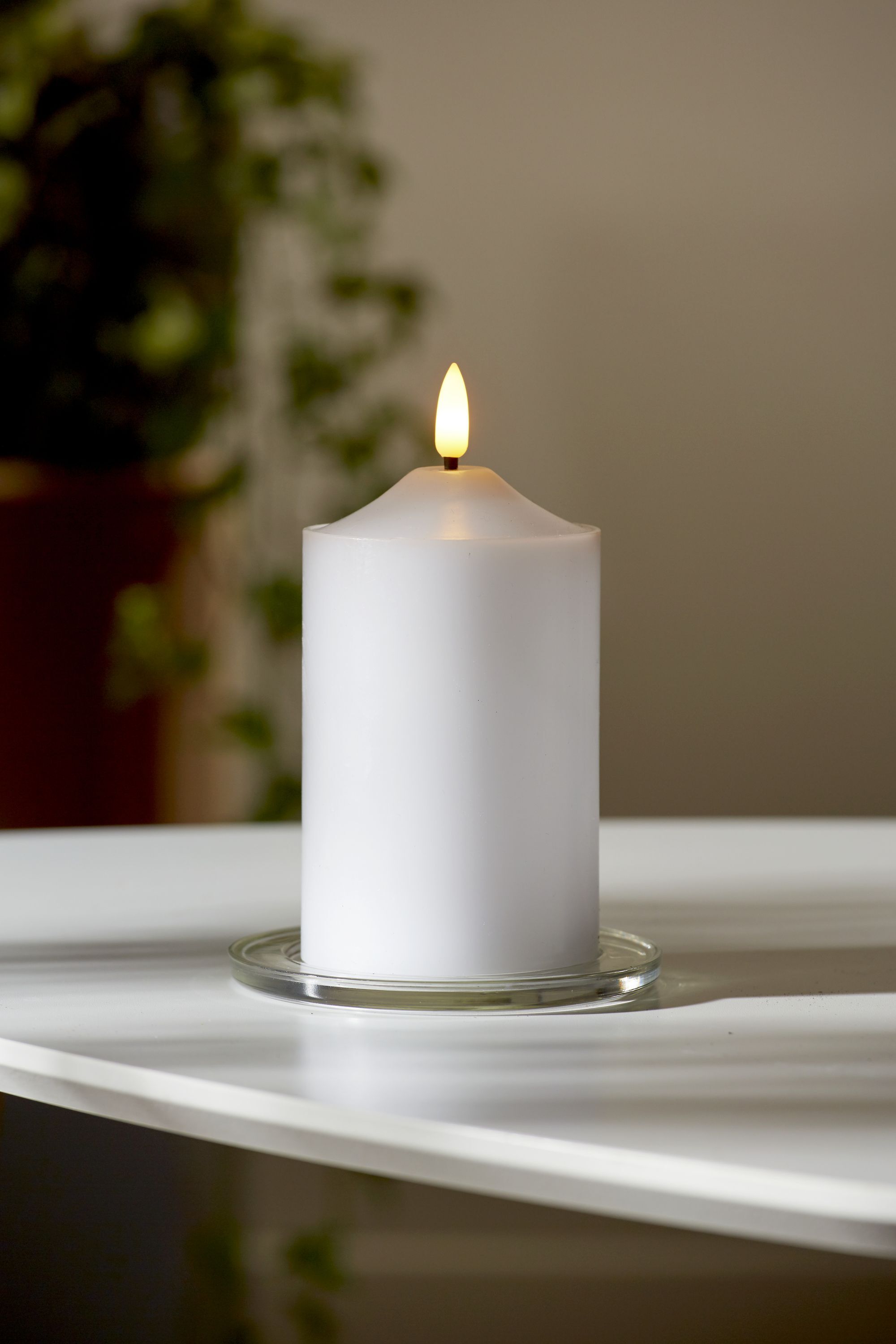 Candela Cera H 12 Cm Fiamma Led 3D Con Sensore Per Telecomando - Foto 6