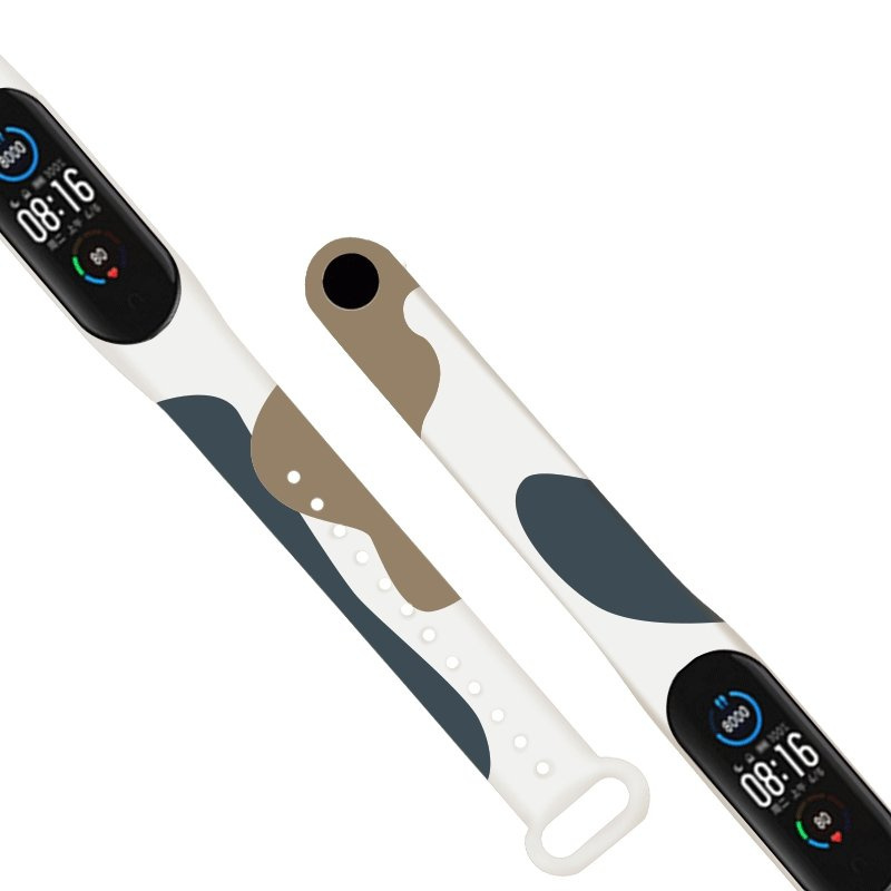 Náhradný silikónový náramok Moro Camo pre Xiaomi Mi Band 4/Mi Band 3, Camouflage-12