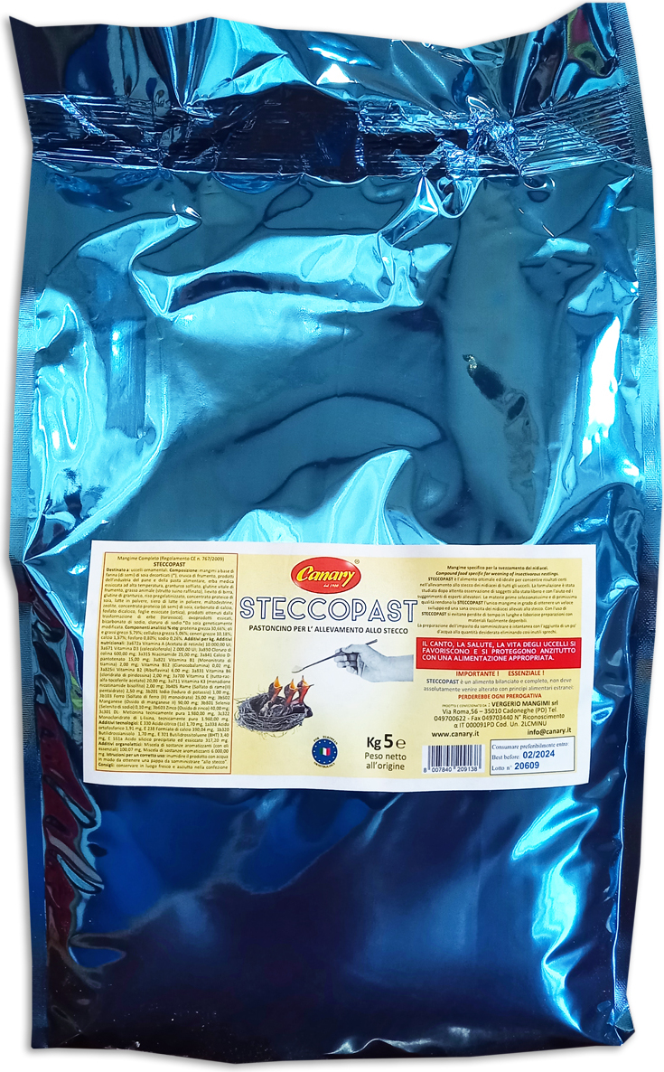 Win2Win Tech Kanarische SteccoPast 1 Packung à 5kg - Mehlfutter für Brutvögel - Stickfutter für die Zucht, Pullusvögel, 1 Packung à 5kg, 5kg 28337