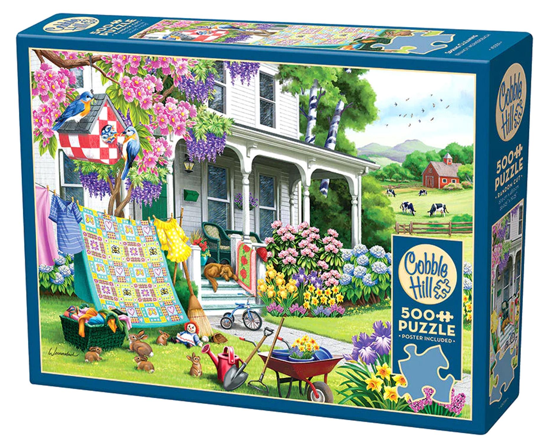 CARUNO Puzzle 500 Wiosenne porządki Cobble Hill 45059