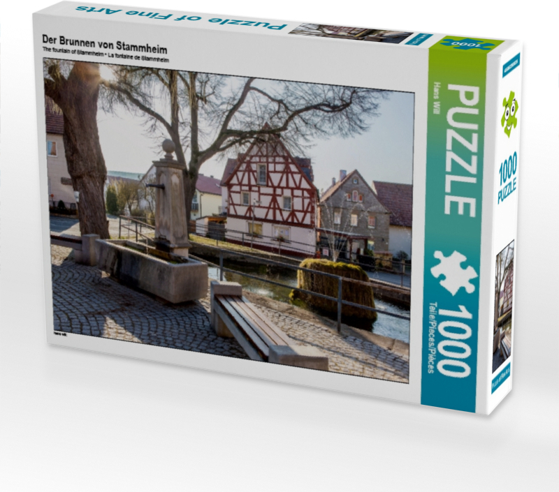Calvendo Der Brunnen von Stammheim 1000 Teile Puzzle quer 640x480mm, Will Hans; 7368789