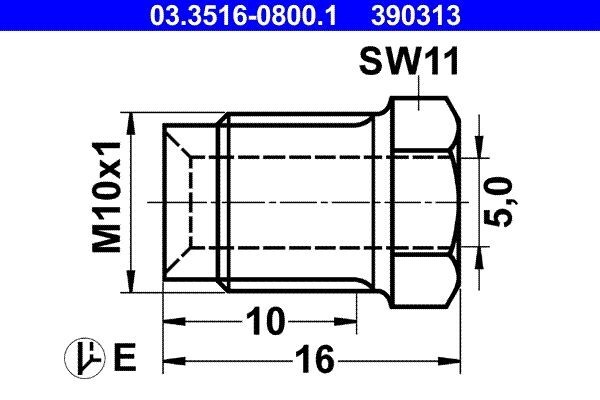 ATE Überwurfschraube 03.3516-0800.1