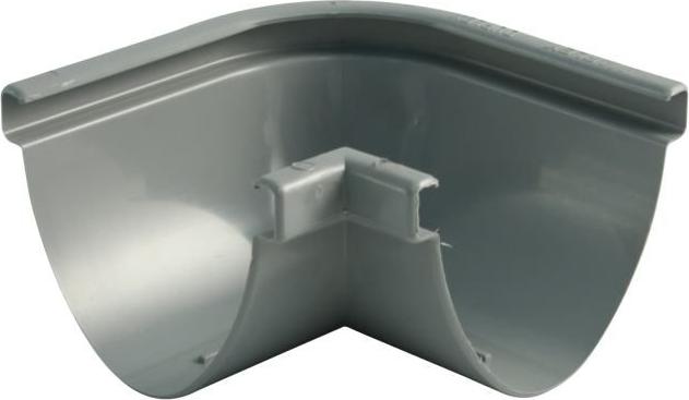 Marley Rinnenwinkel Duplex NW 80 mm, Außenecke/Innencke, 90°, oval, grau 80468