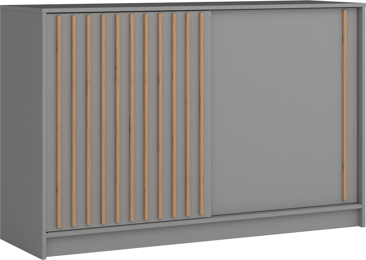 VENETI Breite Kommode mit Türen KAREN - grau 049-10-00020