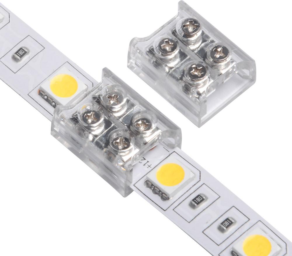 LEDKIA Verbinder für LED Streifen 12/24V DC für Verbindung mit Schrauben 8 mm