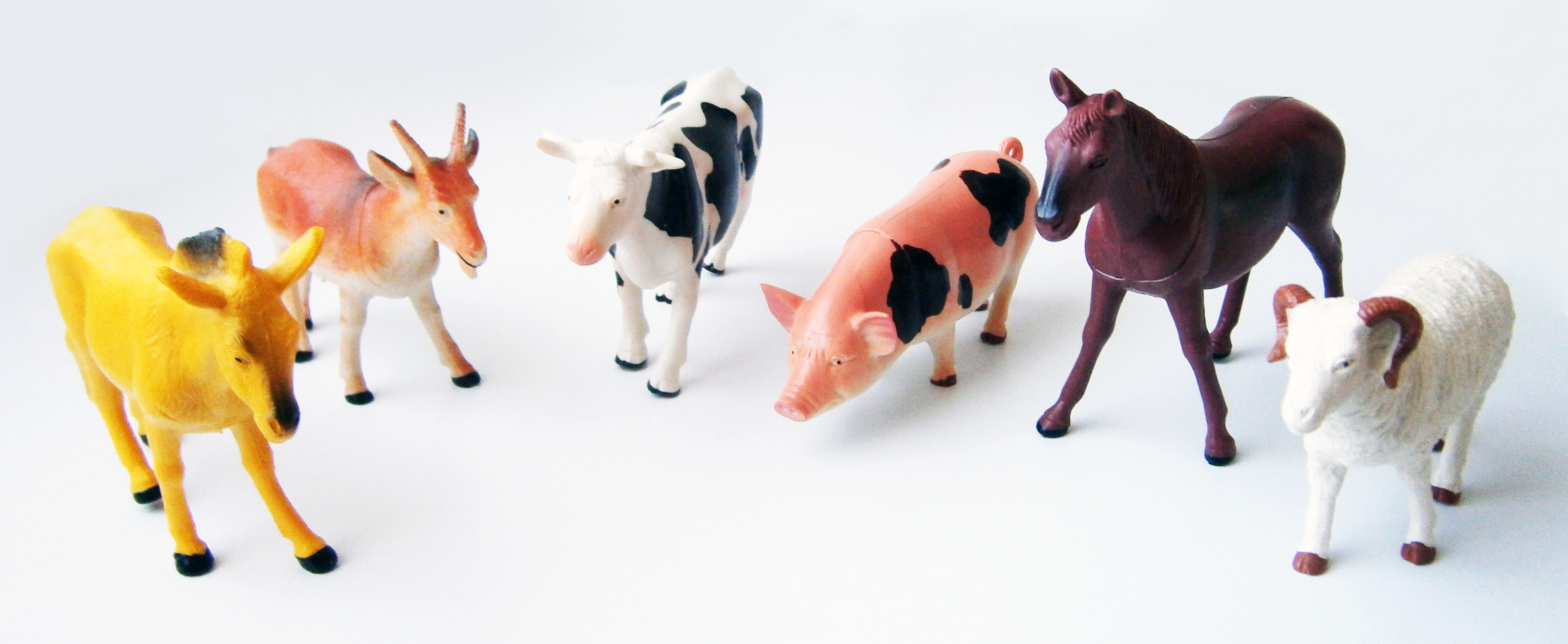 ab 6 Jahre Puzzle 3D Effekt Bauernhof Kuh Pferd Esel Schein Schaf 100-teilig 