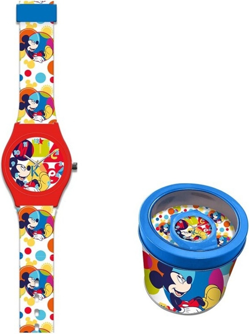 Disney Mickey Bubble analoge Uhr in Metallbox T-222