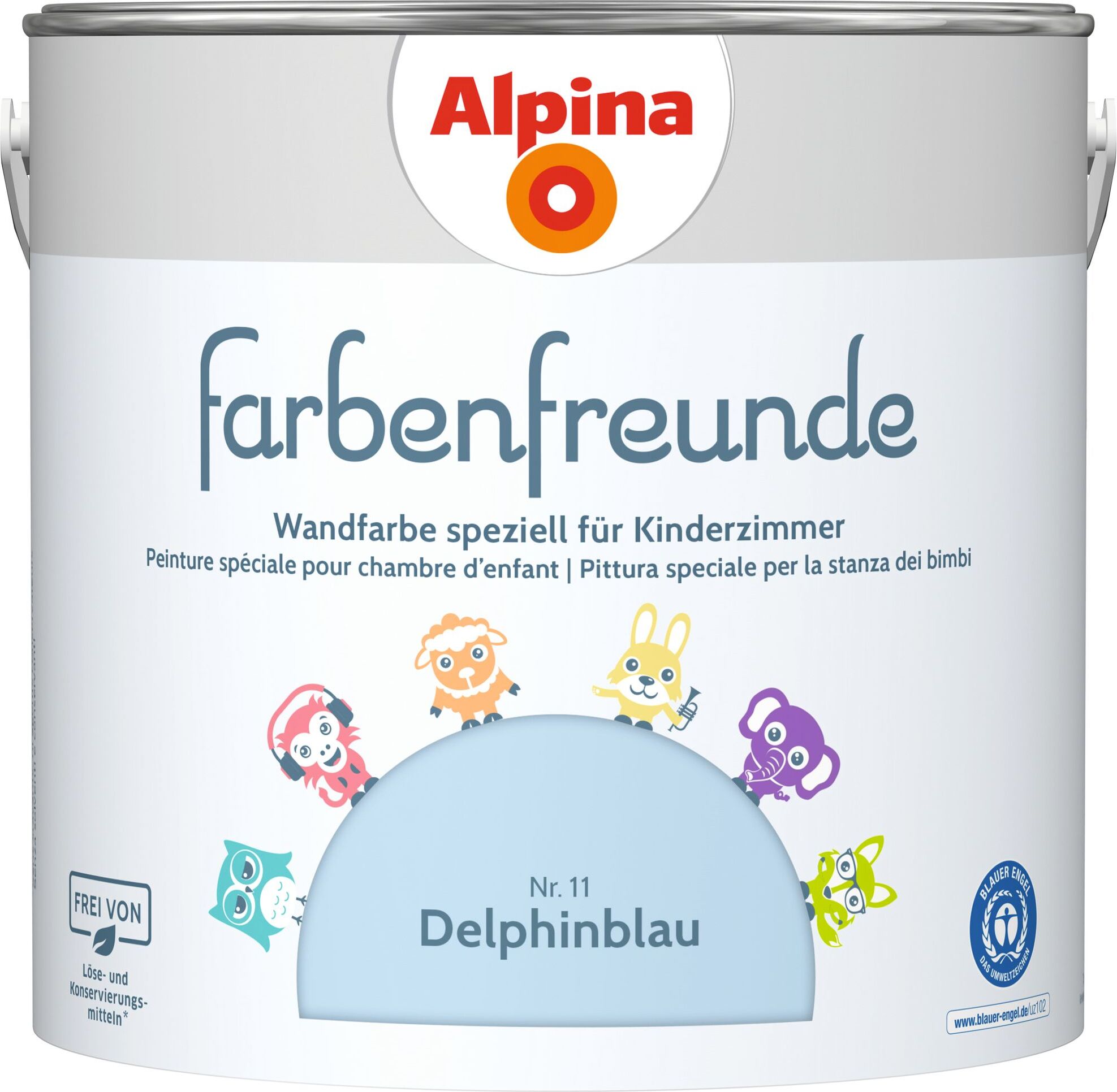 Alpina Farbenfreunde Nr. 11 delphinblau 2,5 L matt 914041