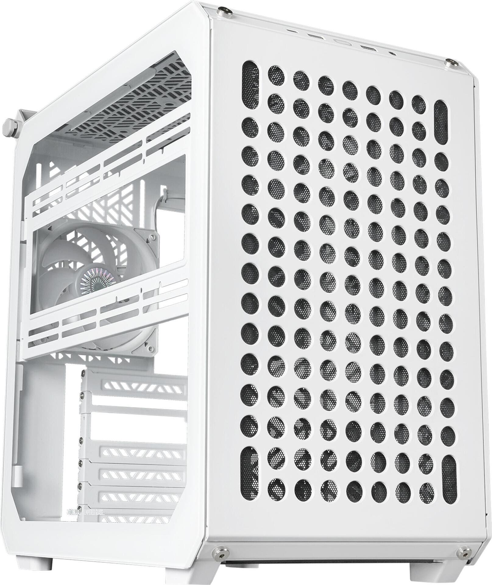 Cooler Master Cooler Q500-WGNN-S00 Qube 500 Flatpack White, ATX, USB 3.2, 120 140 mm, Wasserkühlung