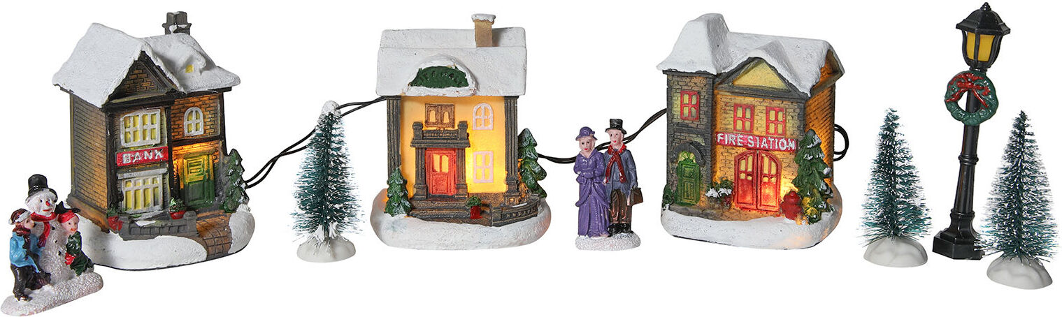 Villaggio natalizio con led Decorazione Mulino acqua di Natale Idea Regalo 4802 | Leroy Merlin