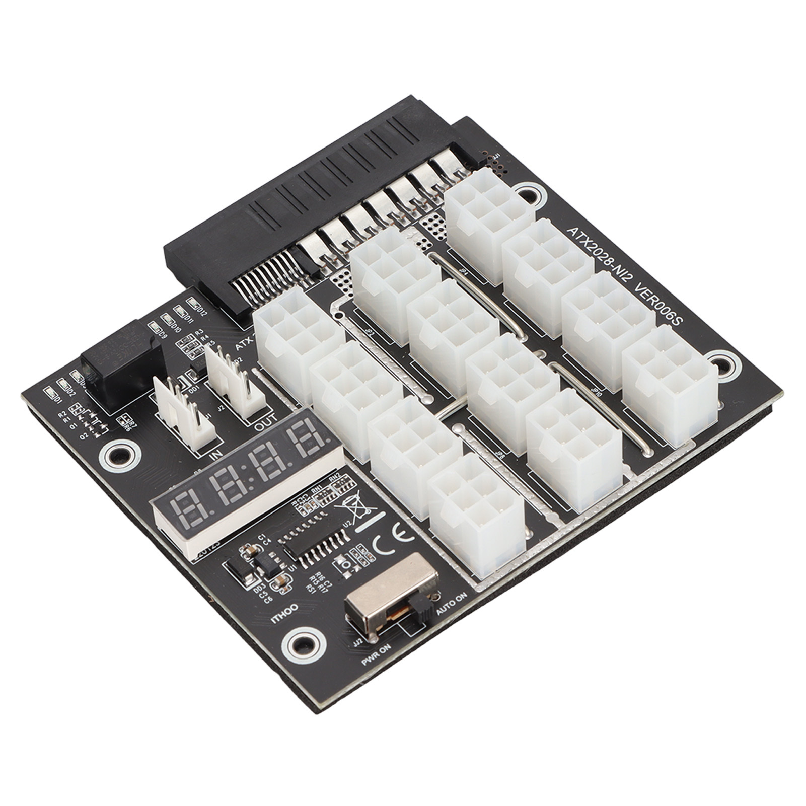 Cocosity Bergbau GPU Breakout Board,800W PSU Breakout Board,12 Port Bergbau Breakout Board,500W 800W Breakout Board,Bergbau 12 Port 6Pin Breakout Board,Bergbau Breakout Board