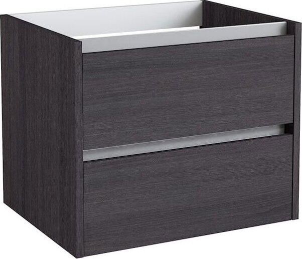 Steiner Shopping Waschtischunterschrank Kolkata 46, Farbe: Eiche Schwarz – 50 x 60 x 46 cm (H x B x T)