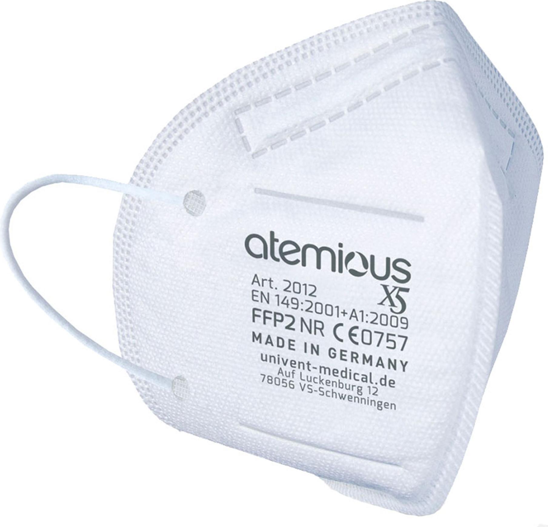 Univent Medical GmbH atemious X5 FFP2 Atemschutzmaske – Qualität aus Deutschland mit CE0757 242