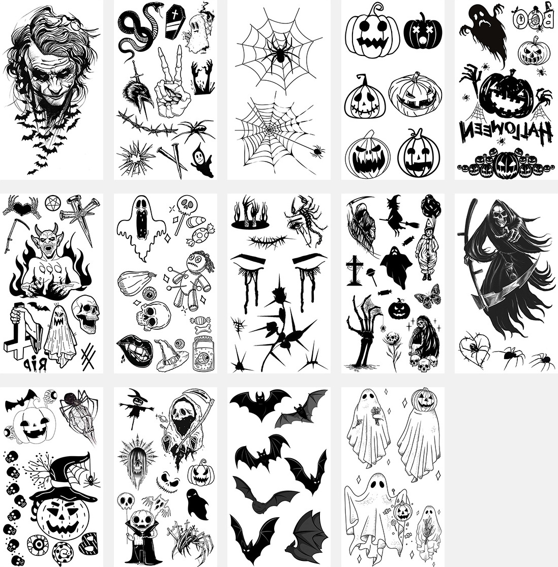 INF Set mit 14 temporären Tattoos 331767